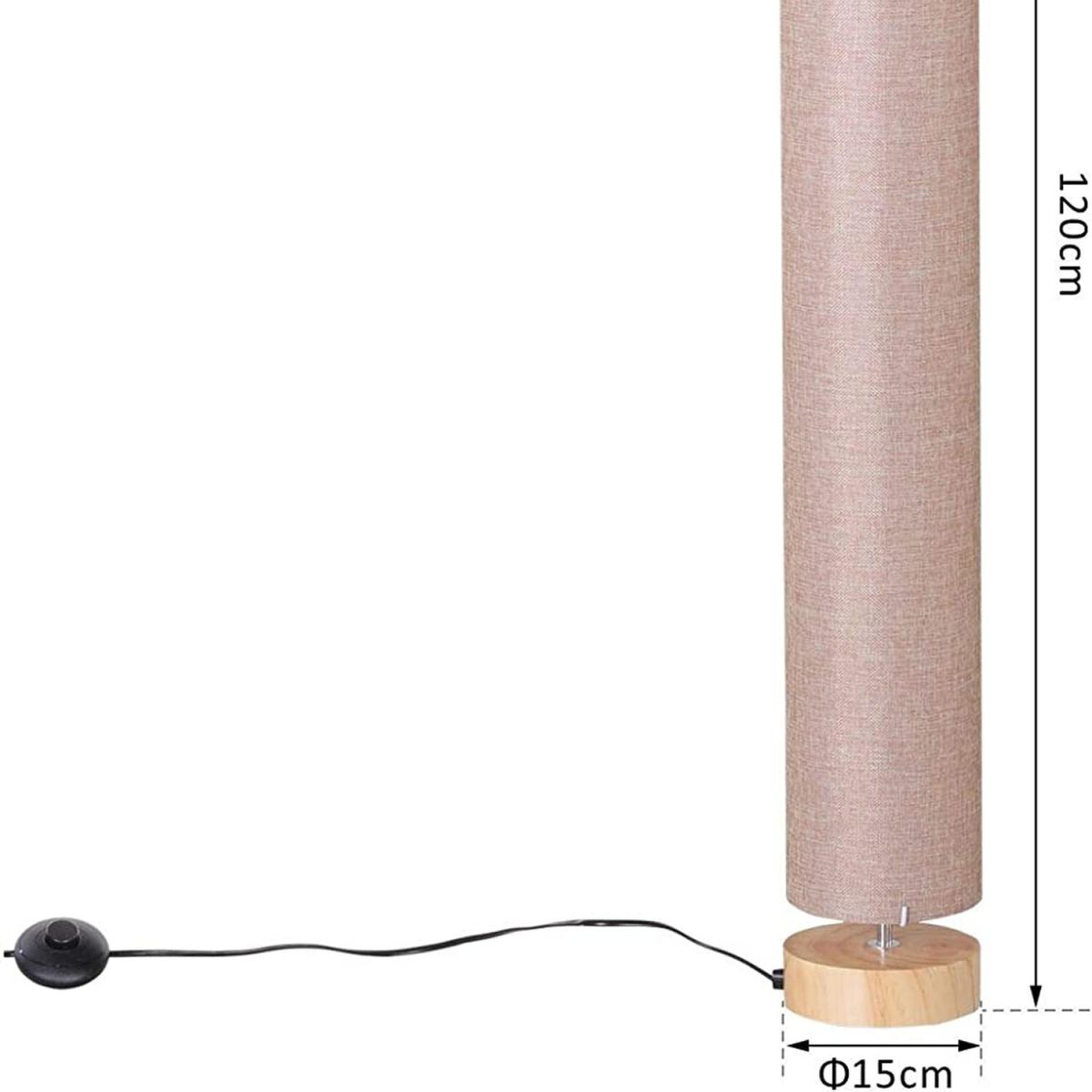 47-Inch Modern Wooden Floor Lamp - Grey – image 13