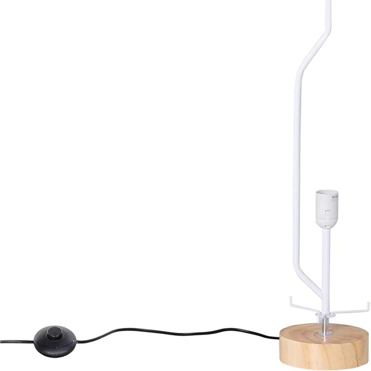 47-Inch Modern Wooden Floor Lamp - Grey – image 7