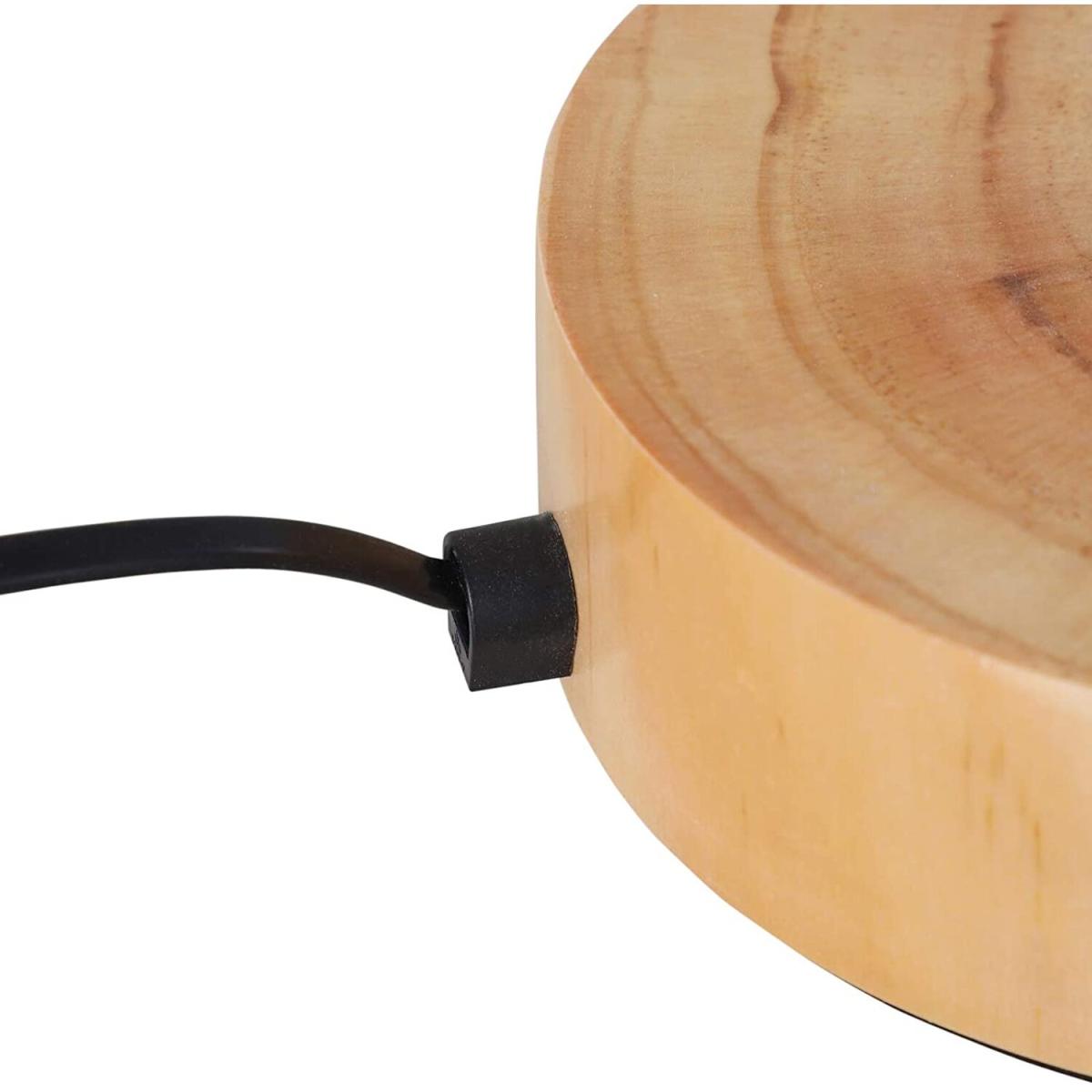 47-Inch Modern Wooden Floor Lamp - Grey – image 8
