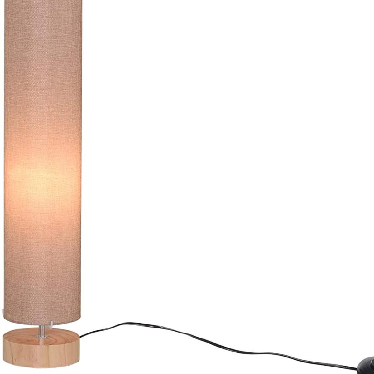 47-Inch Modern Wooden Floor Lamp - Grey – image 10