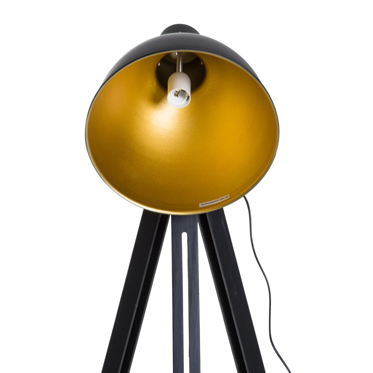 Retro Tripod Floor Lamp - Black and White – image 11