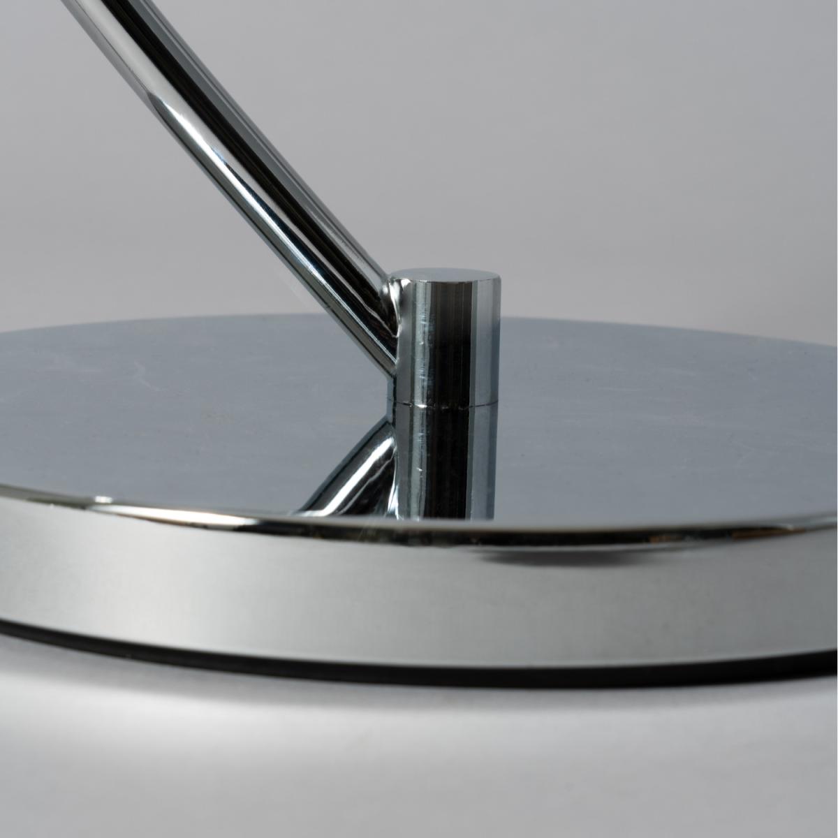 Curtis Arc Floor Lamp with Grey Shade - Chrome – image 4