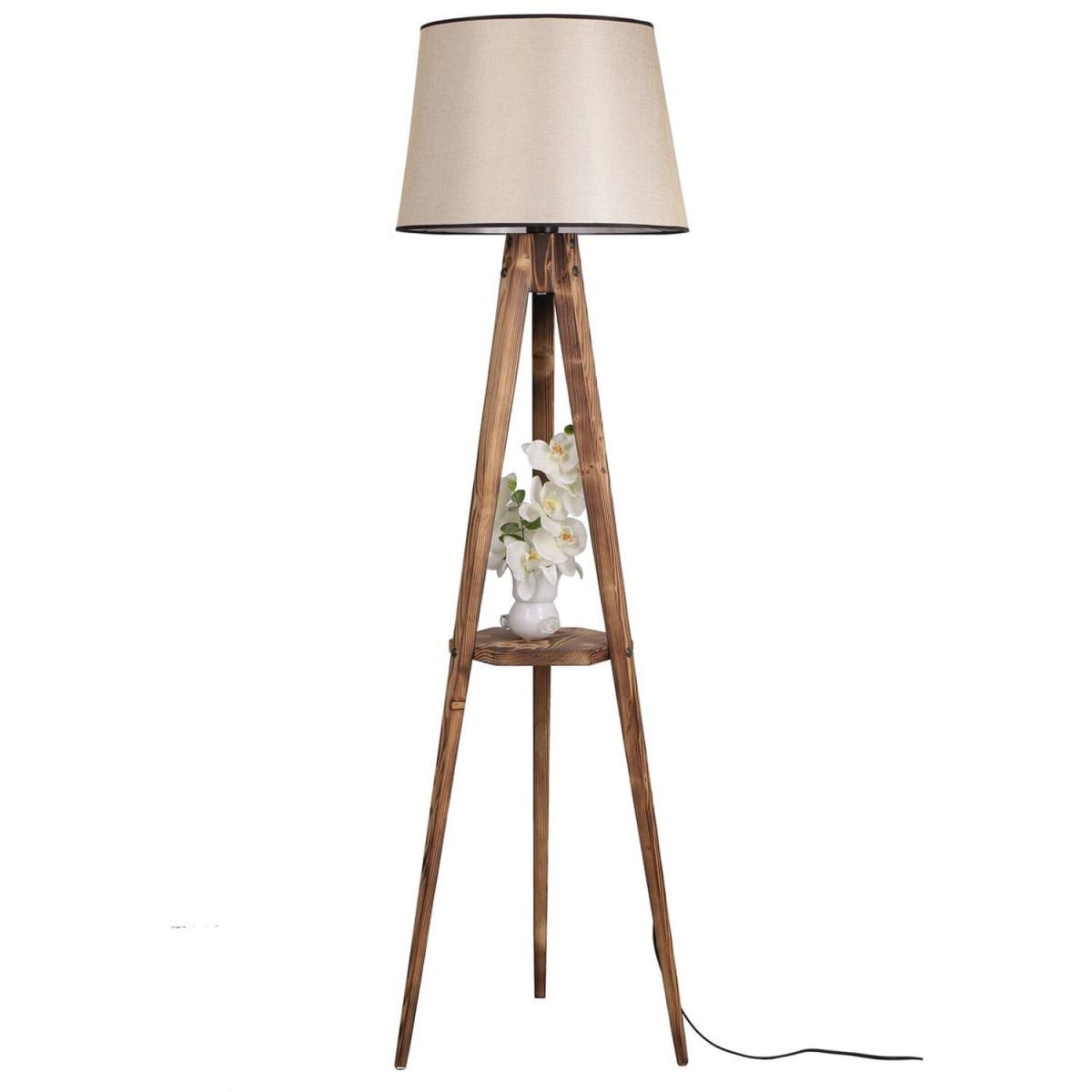 Barstall Tray Table Floor Lamp - Beige – image 2