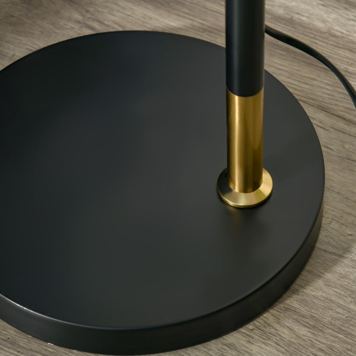 Arc Floor Lamp Sofa Side Standing Reading Light - Gold Tone – image 3