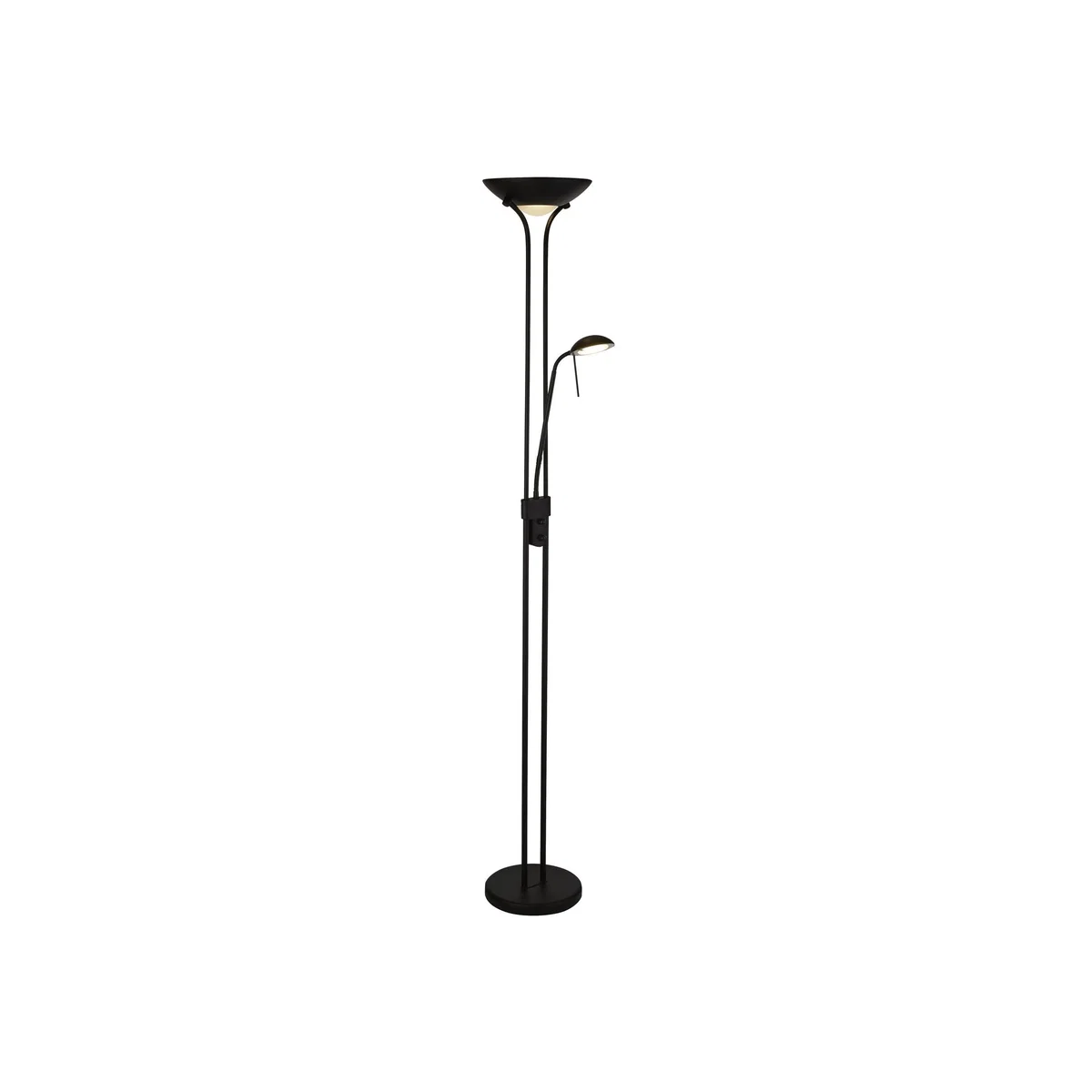 Father and Child Black Floor Lamp - Black