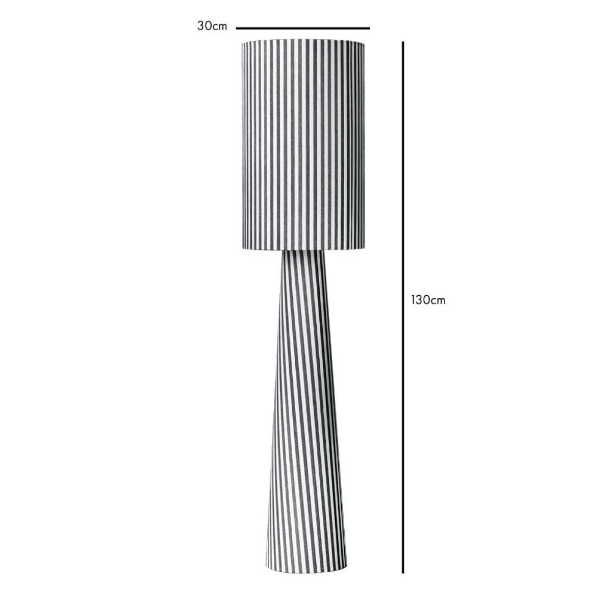 Black & White Stripe Floor Lamp – image 5