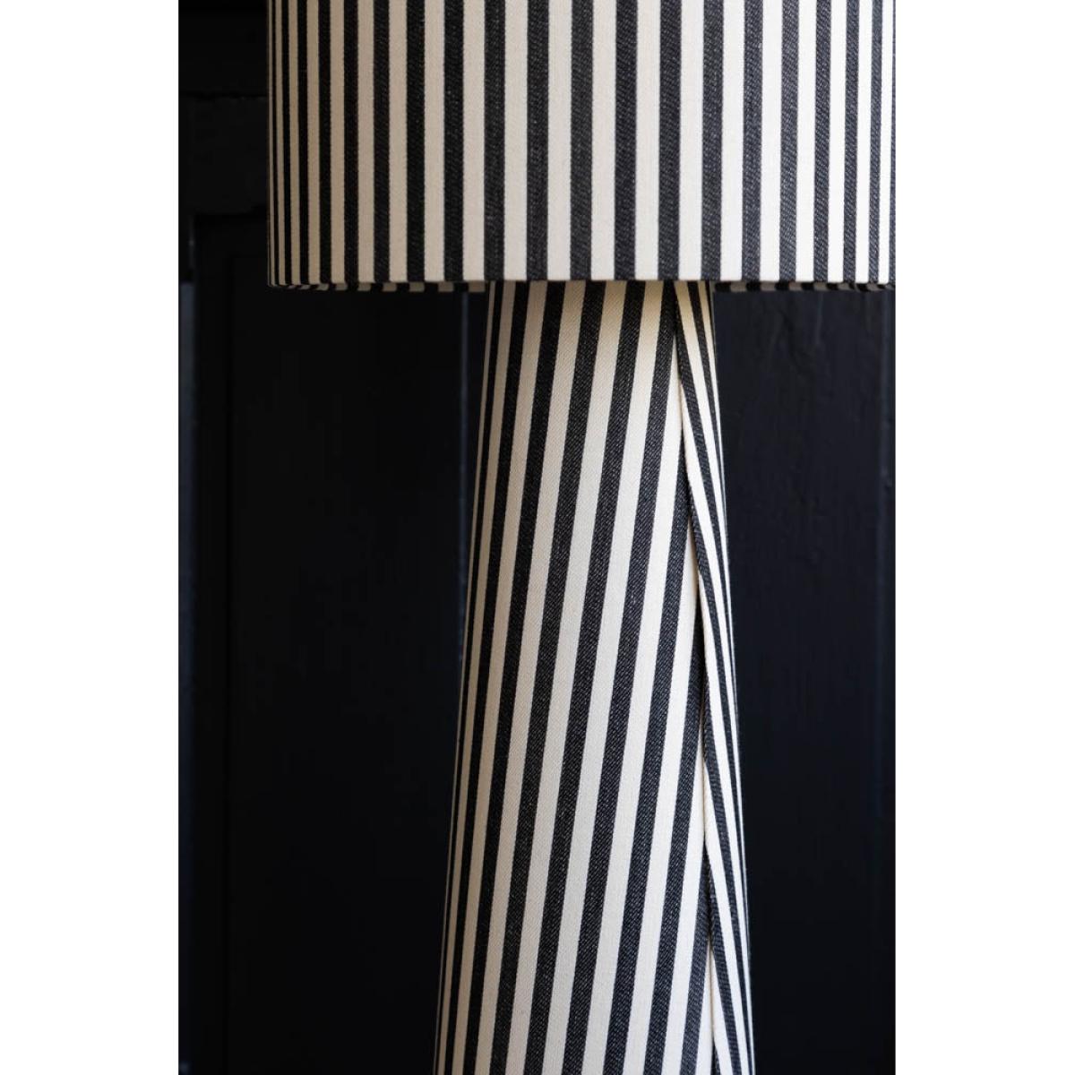 Black & White Stripe Floor Lamp – image 7