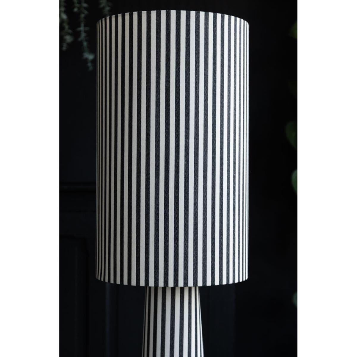 Black & White Stripe Floor Lamp – image 8