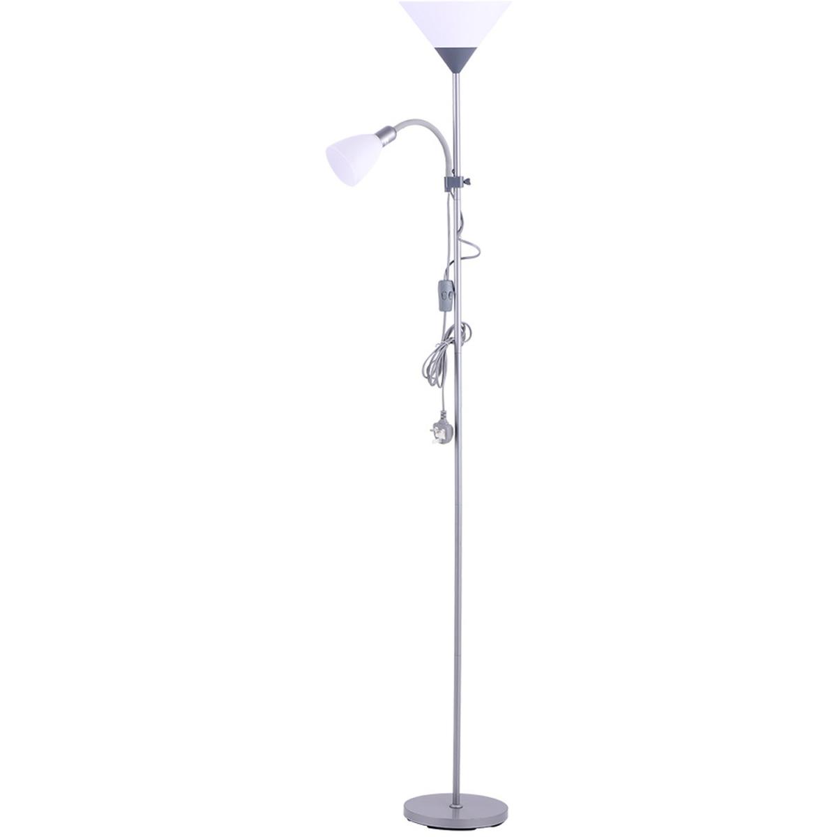 Torchiere Floor Lamp - Silver Grey – image 2