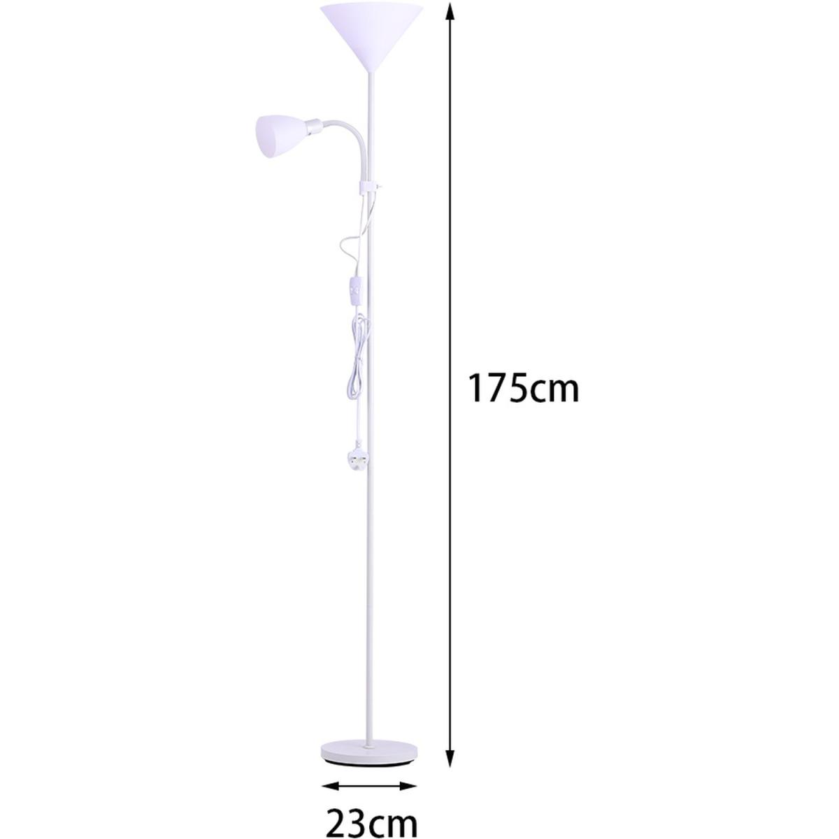 Torchiere Floor Lamp - Silver Grey – image 18