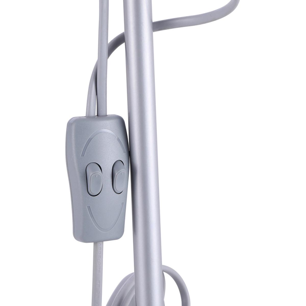 Torchiere Floor Lamp - Silver Grey – image 3