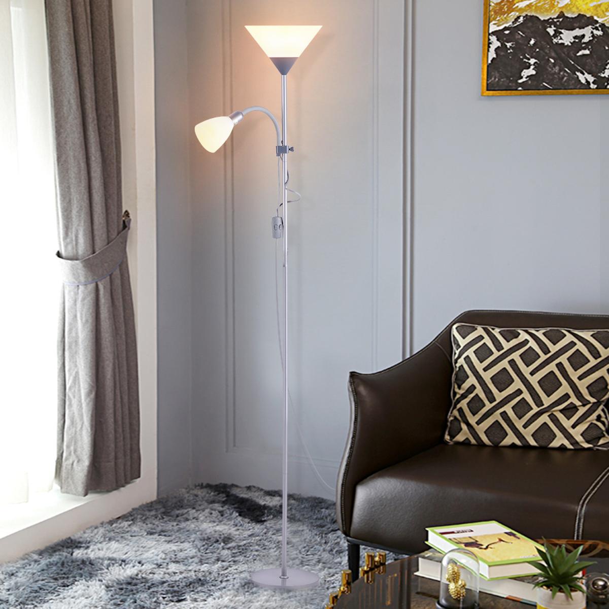 Torchiere Floor Lamp - Silver Grey – image 4