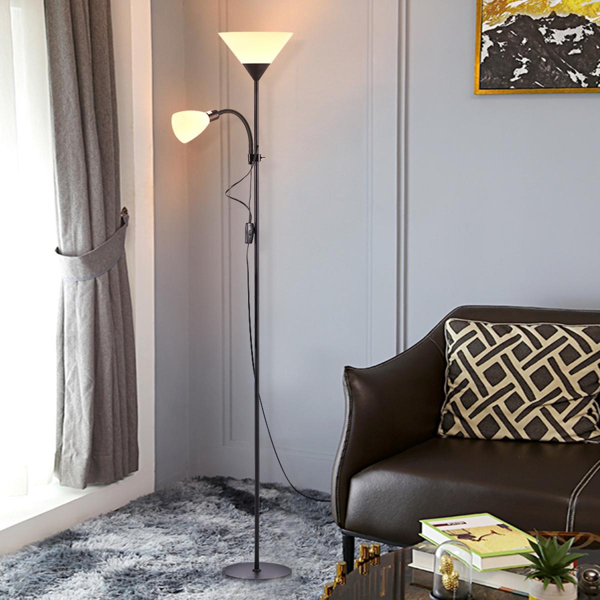 Torchiere Floor Lamp - Silver Grey – image 6