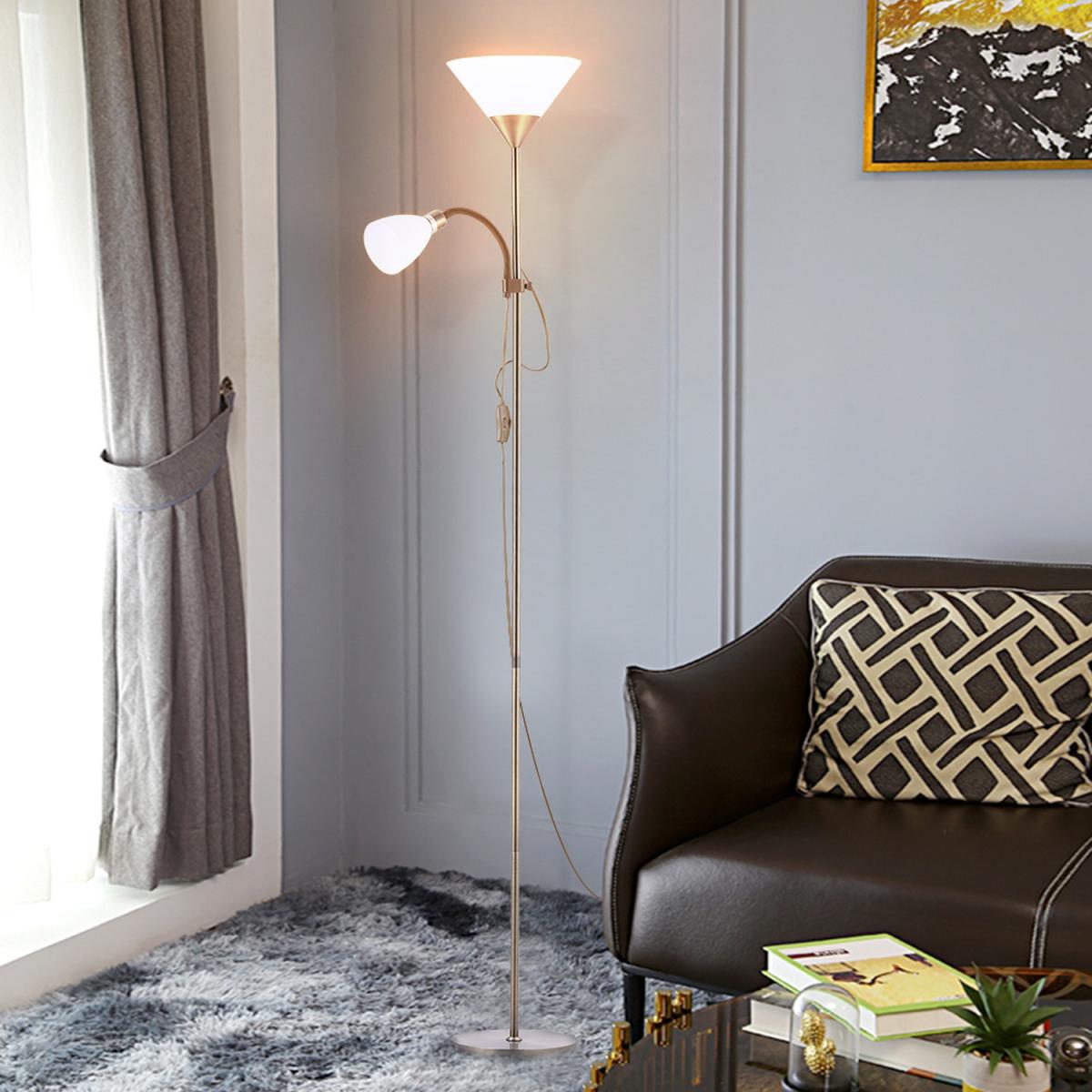 Torchiere Floor Lamp - Silver Grey – image 8