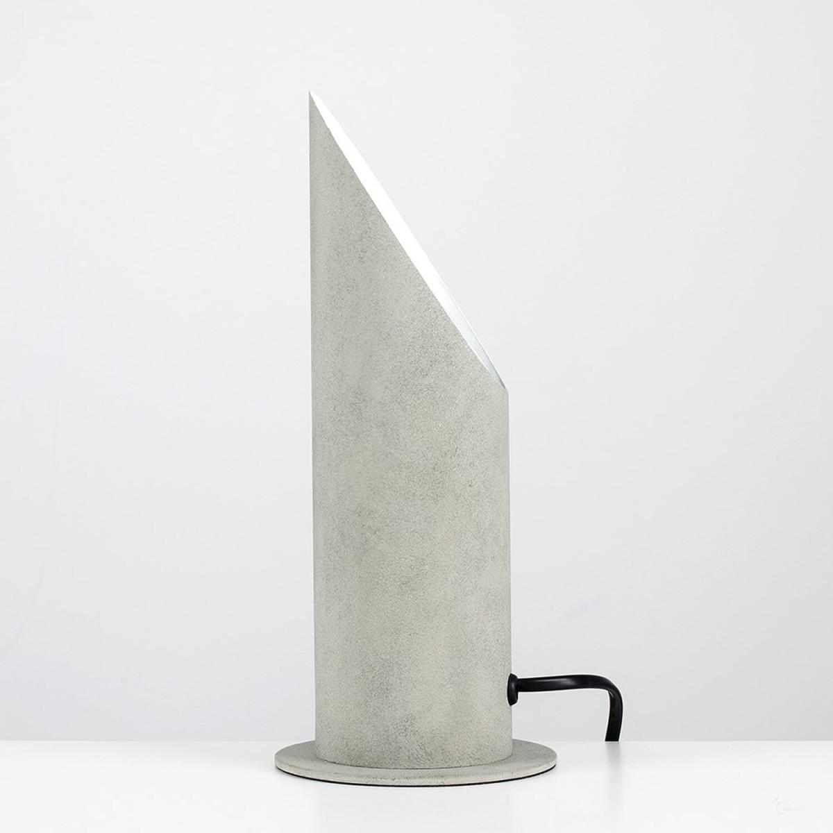 Cement Stone Effect Metal Table Floor Standing Uplighter Wall Wash Lamp - Grey – image 3