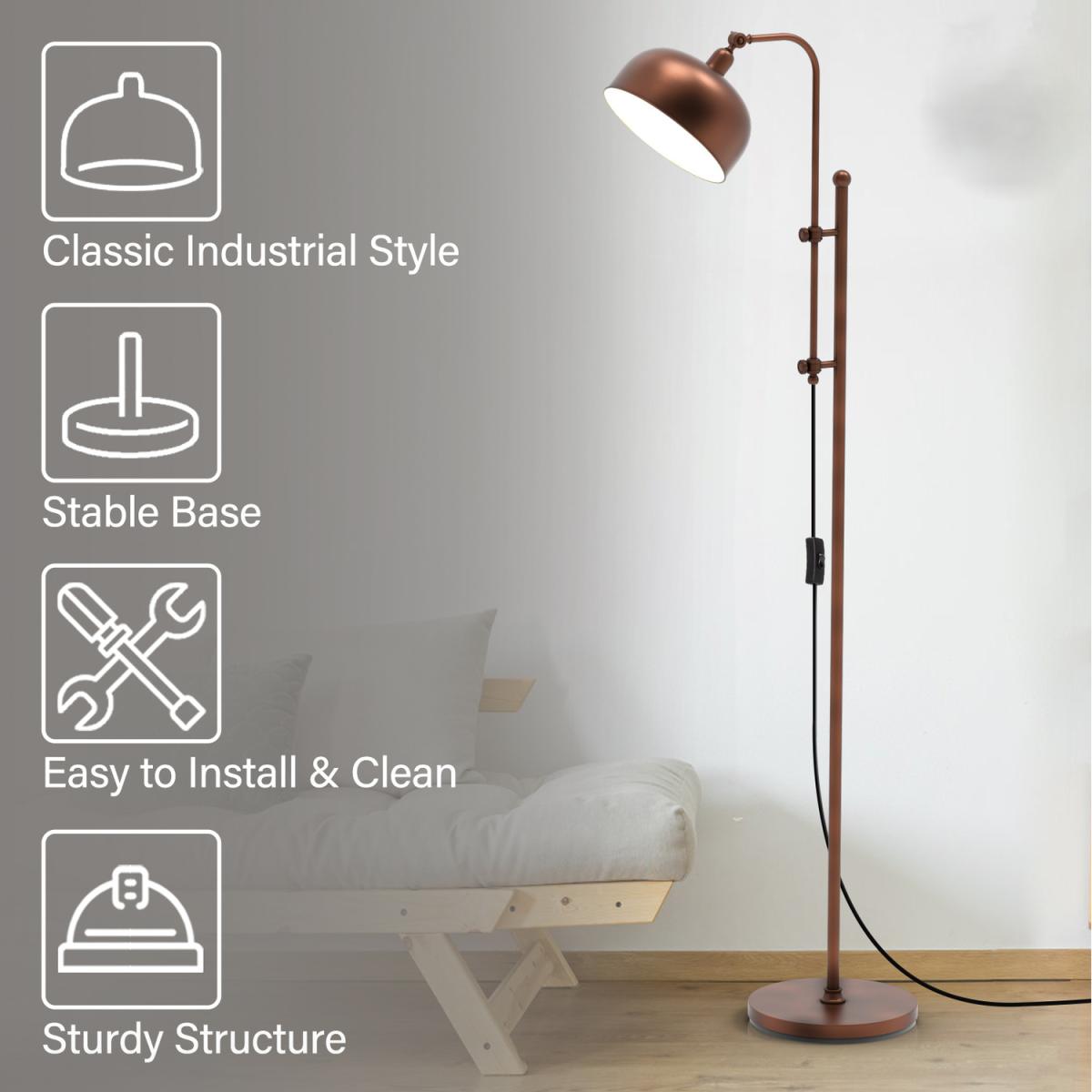 Industrial Floor Lamp - Bronze – image 3