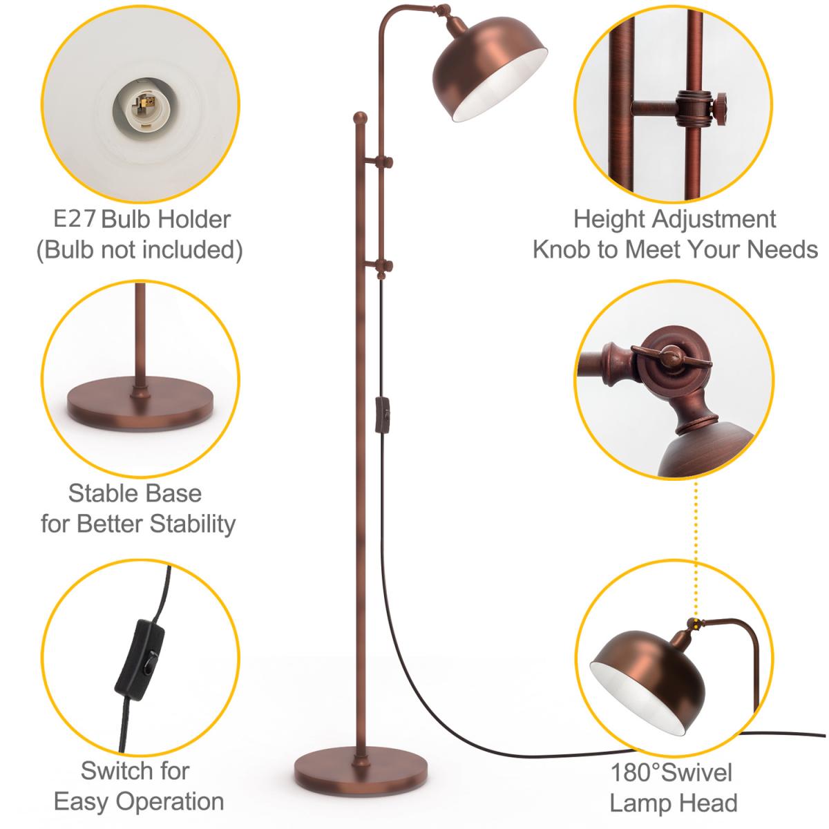Industrial Floor Lamp - Bronze – image 4