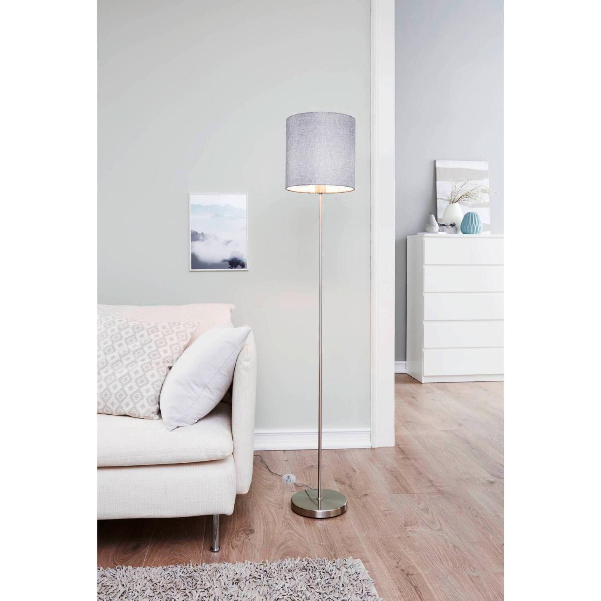 Eglo Pasteri Satin Nickel Modern Floor Lamp - Silver – image 2