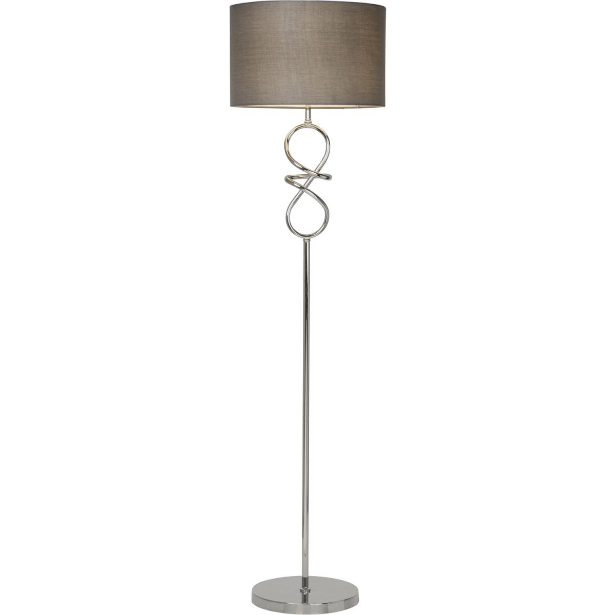 Chrome twist floor lamp - Silver – image 2