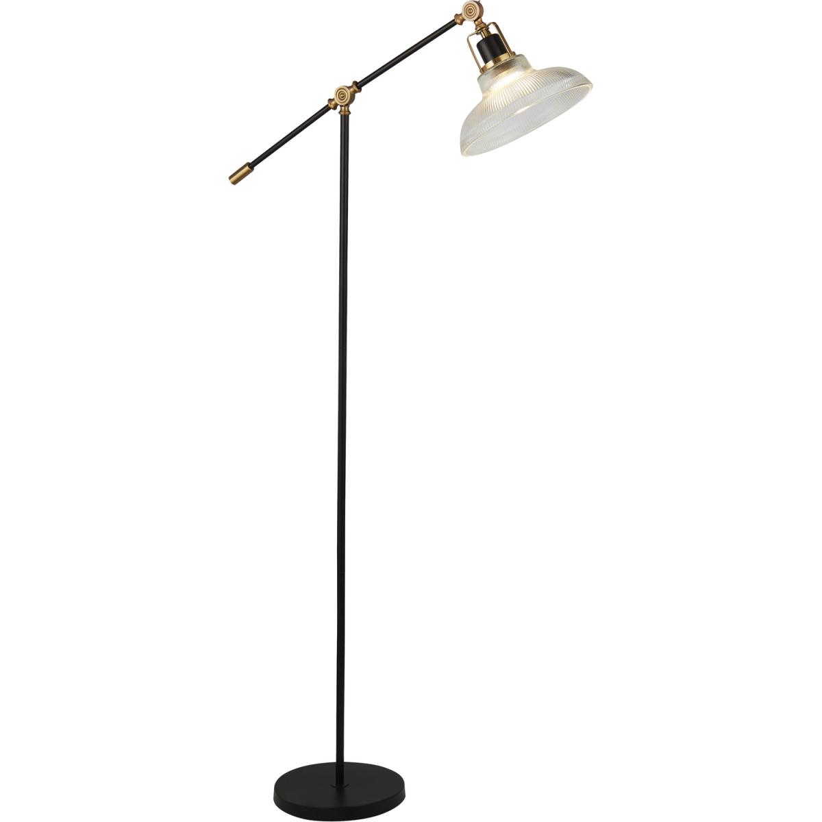Black and brass floor lamp - Black – image 3