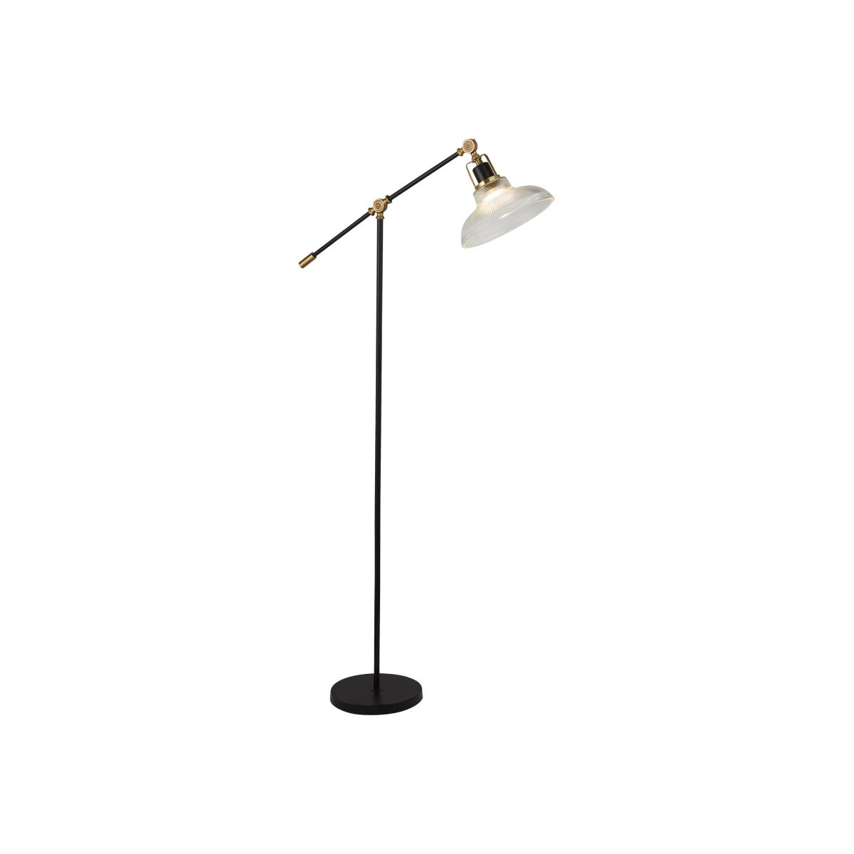 Black and brass floor lamp - Black – image 1