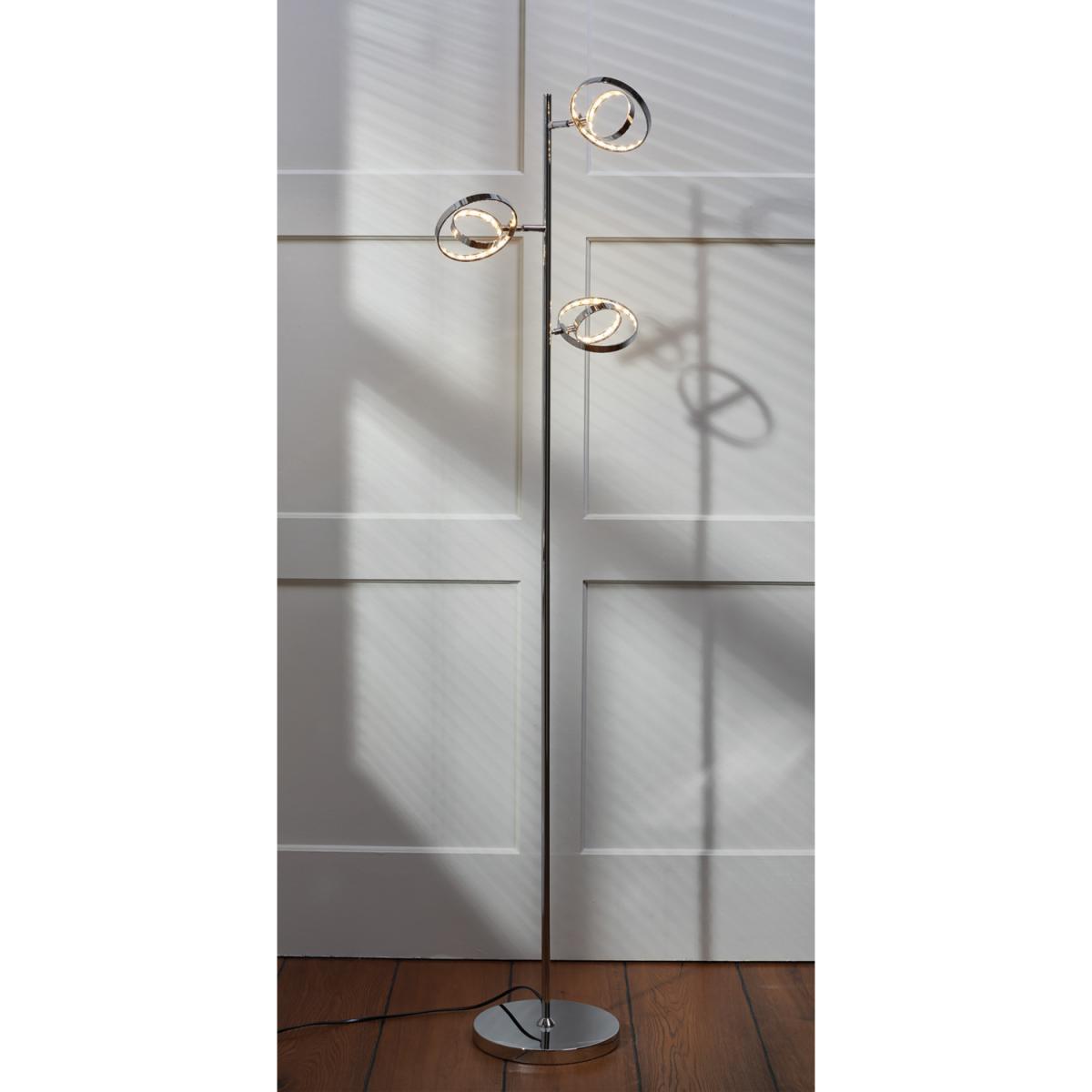 Circle LED Floor Lamp - Silver – image 2