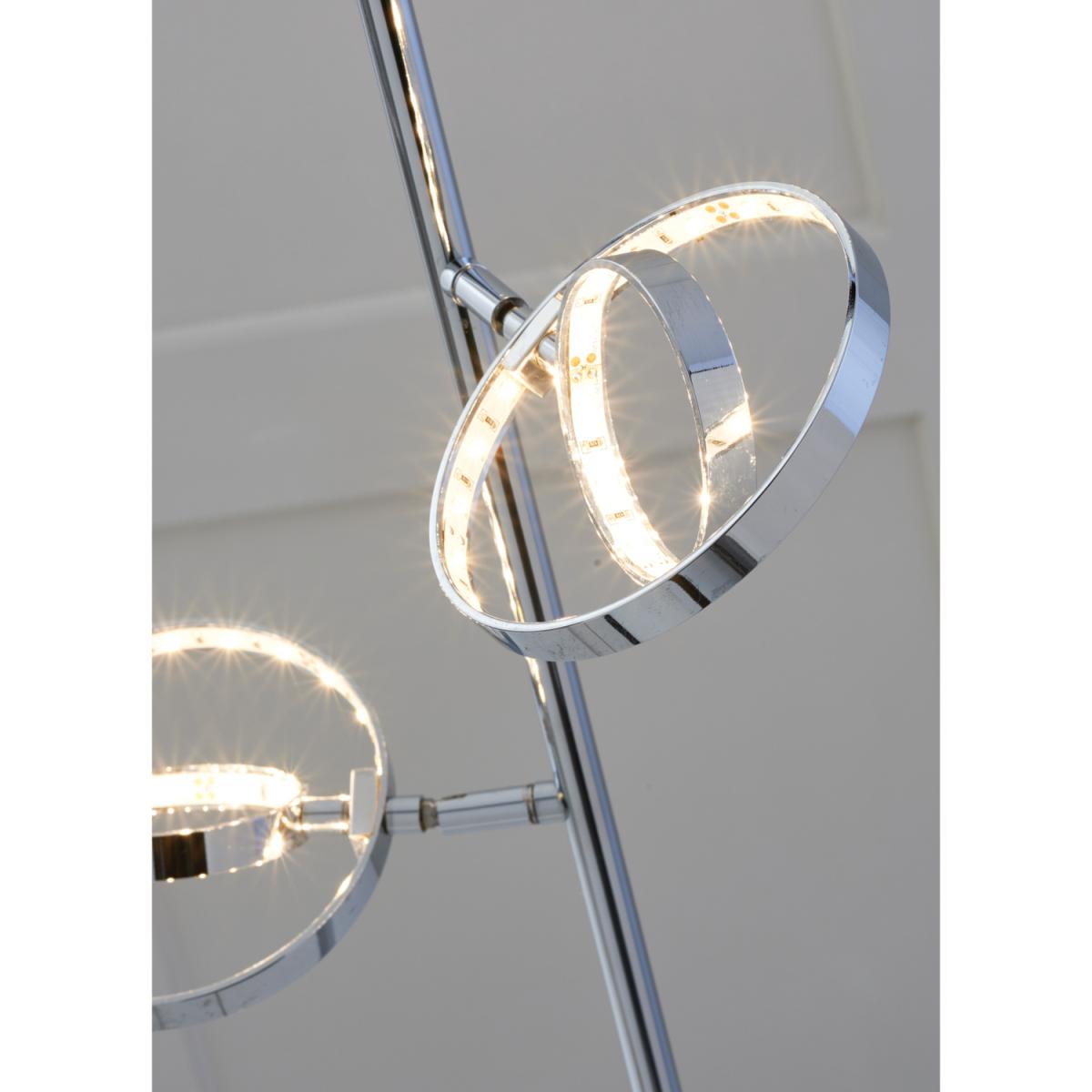 Circle LED Floor Lamp - Silver – image 3