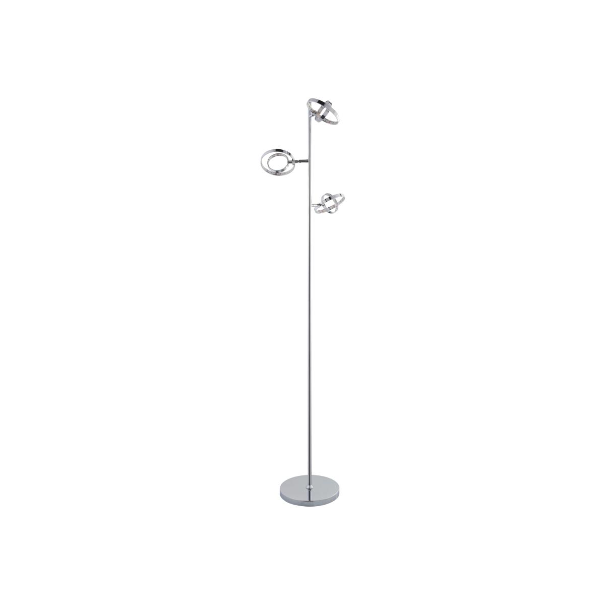 Circle LED Floor Lamp - Silver – image 1