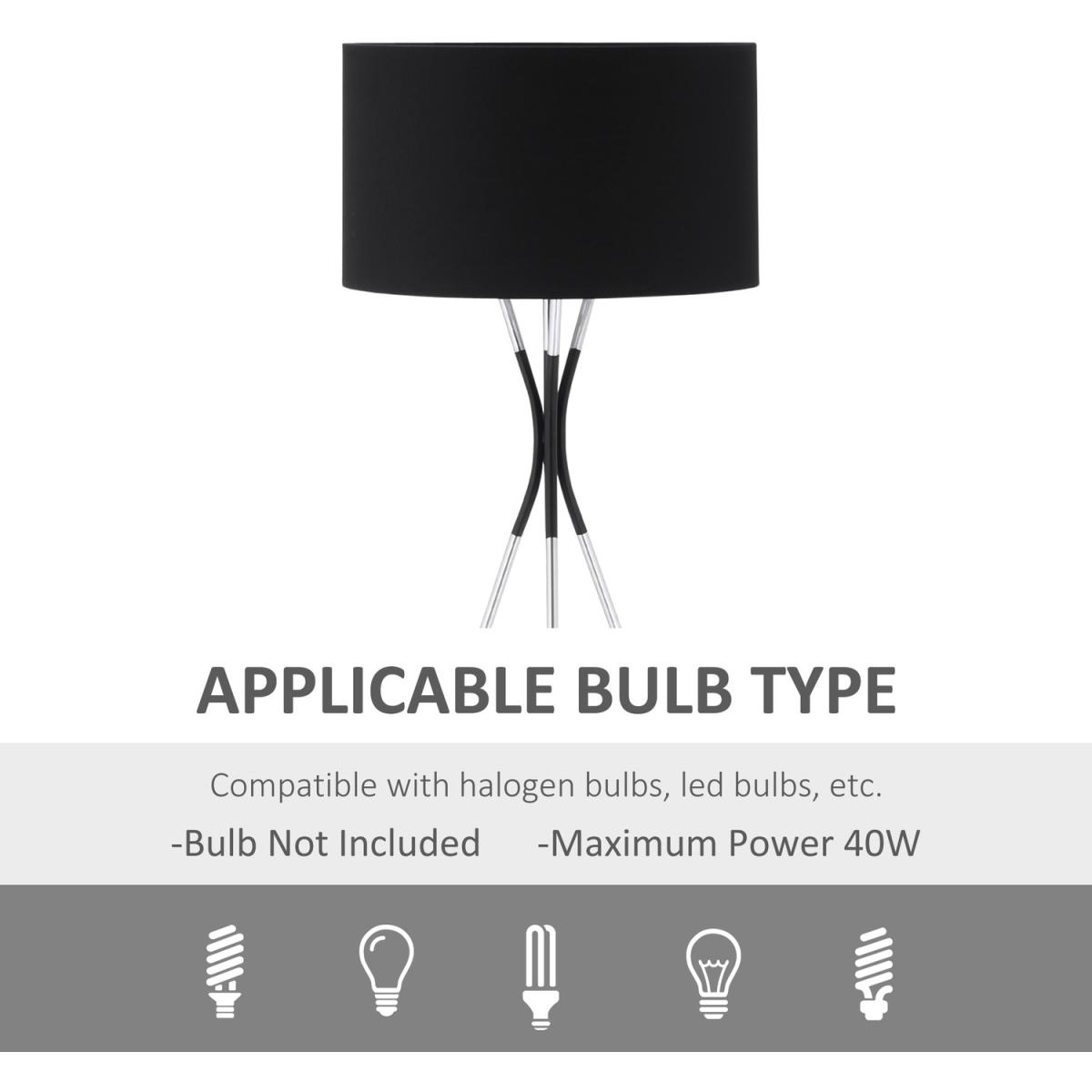 Modern Tripod Floor Lamp - Black – image 6