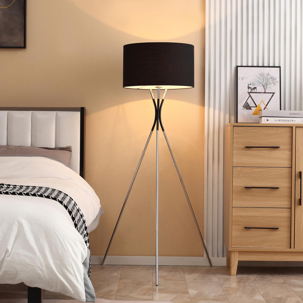 Modern Tripod Floor Lamp - Black – image 8
