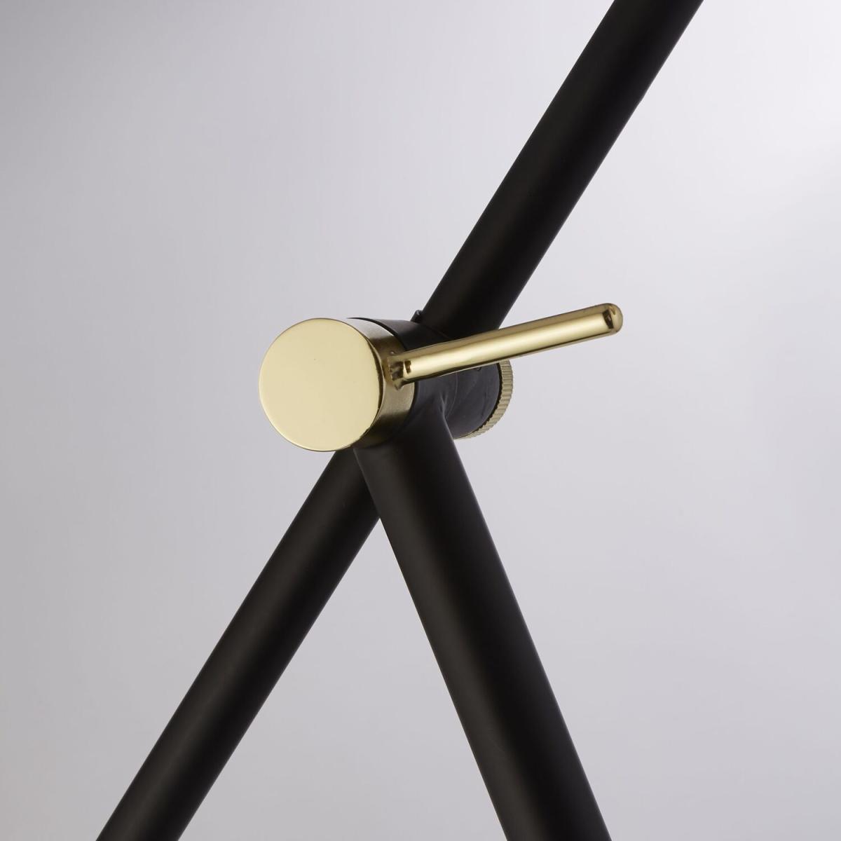 Metal Gold Floor Lamp - Black – image 2