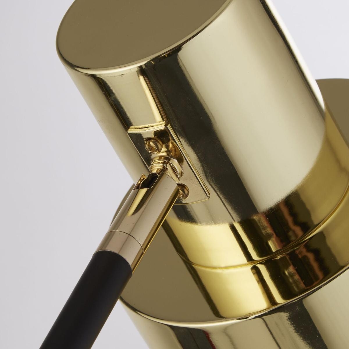 Metal Gold Floor Lamp - Black – image 3