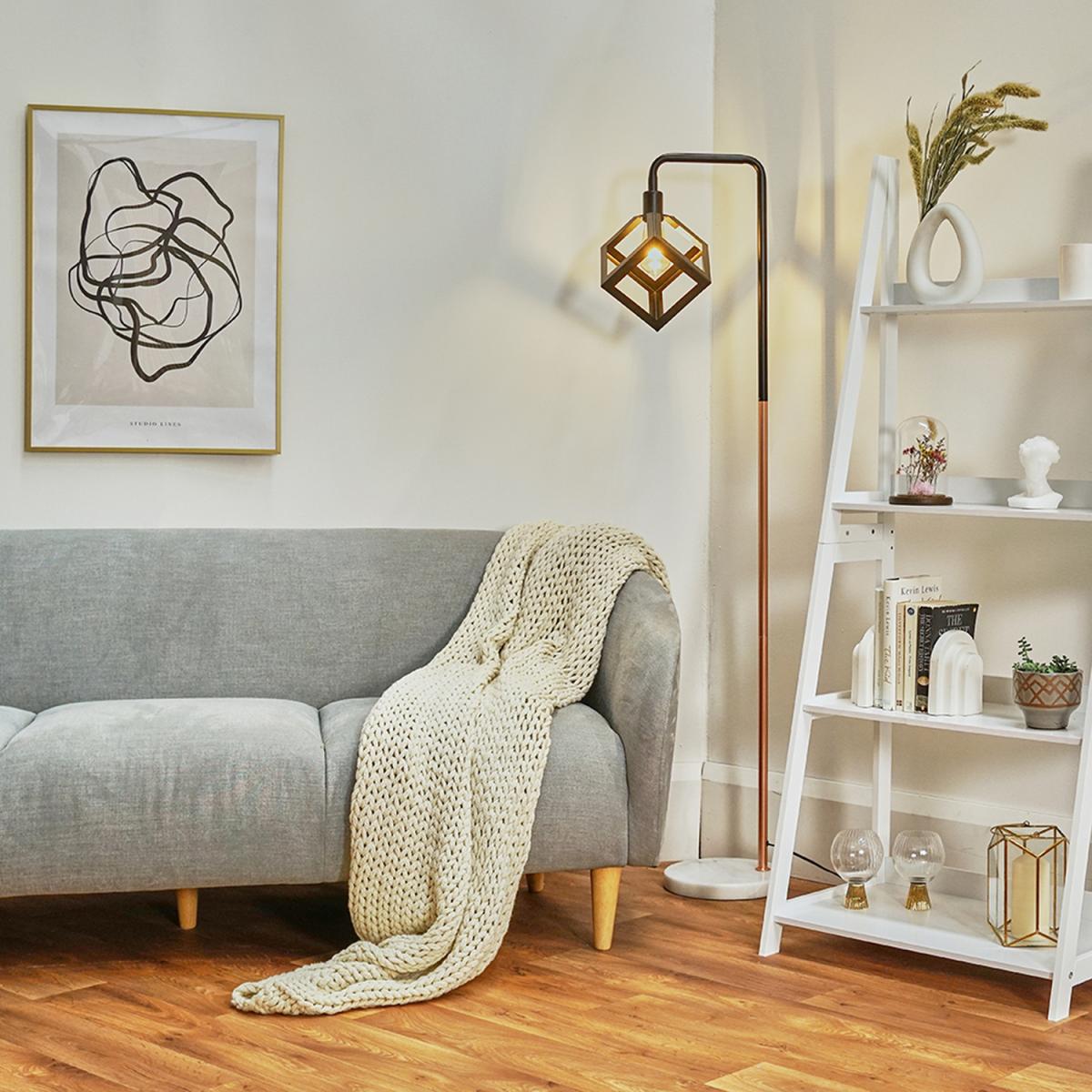 Talisman Copper Floor Lamp Black Shade - Copper – image 3
