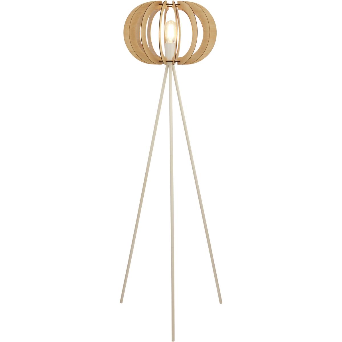 Danese Oak Floor Lamp in White - White – image 2