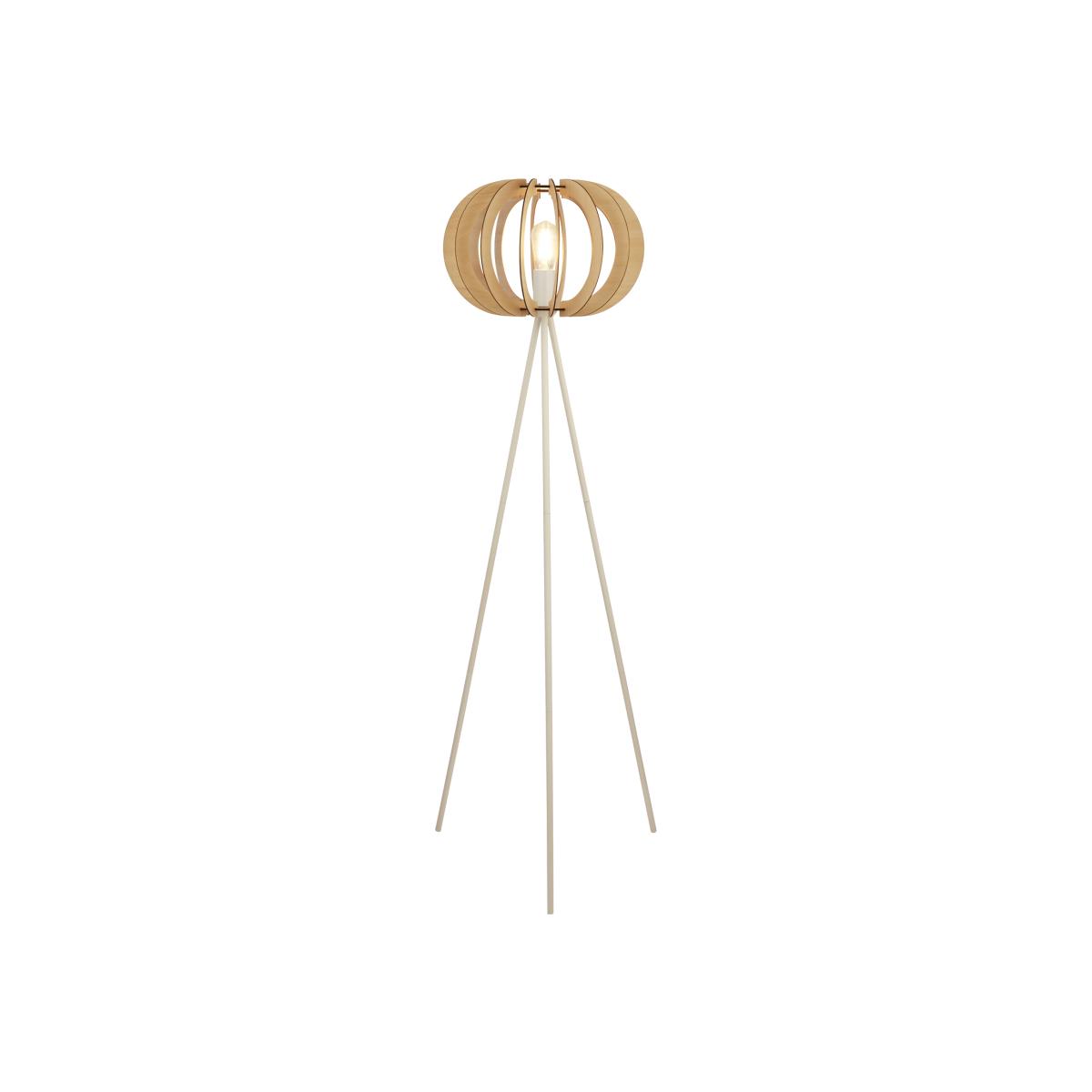 Danese Oak Floor Lamp in White - White – image 1