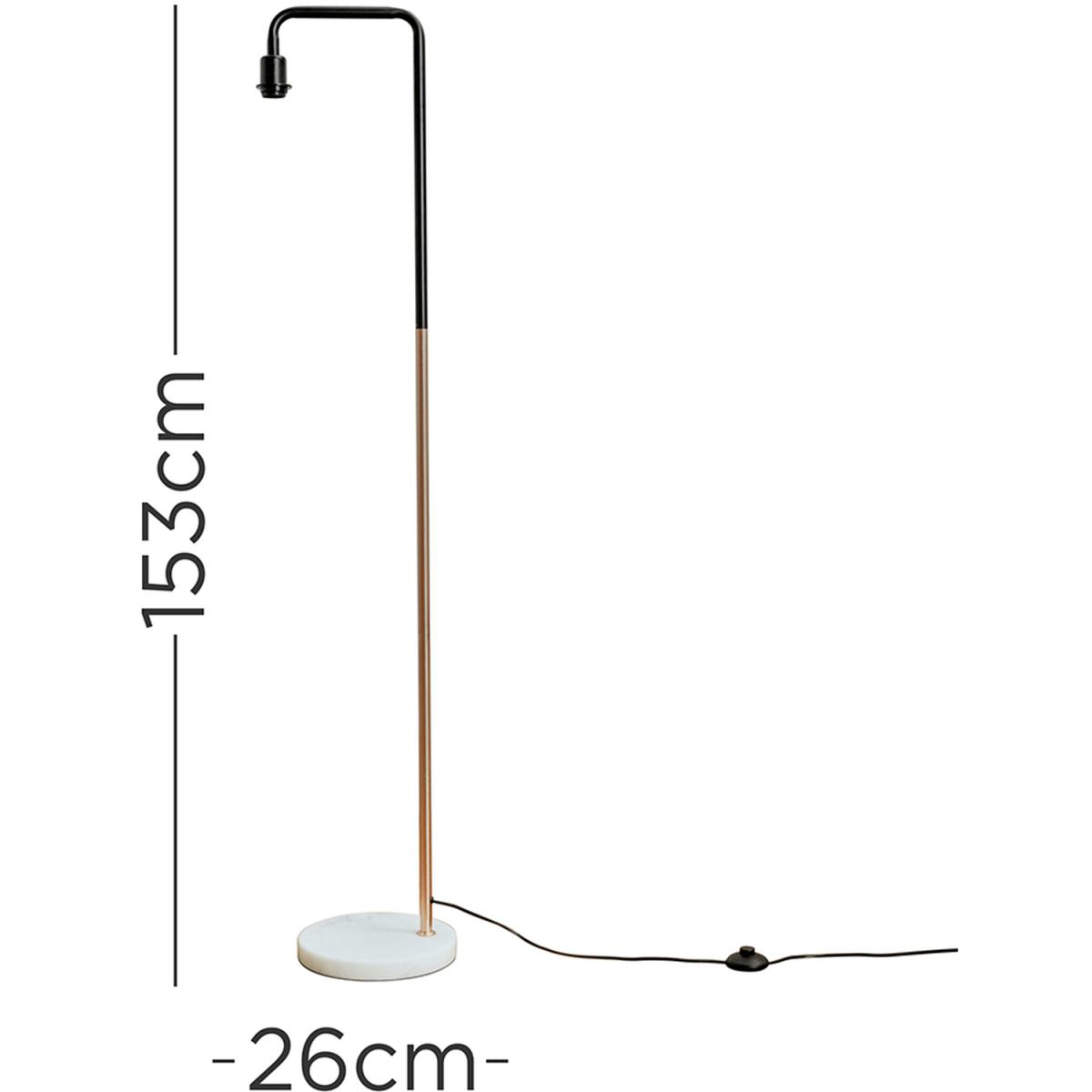 Talisman Copper Floor Lamp With Marble Base - Copper – image 5