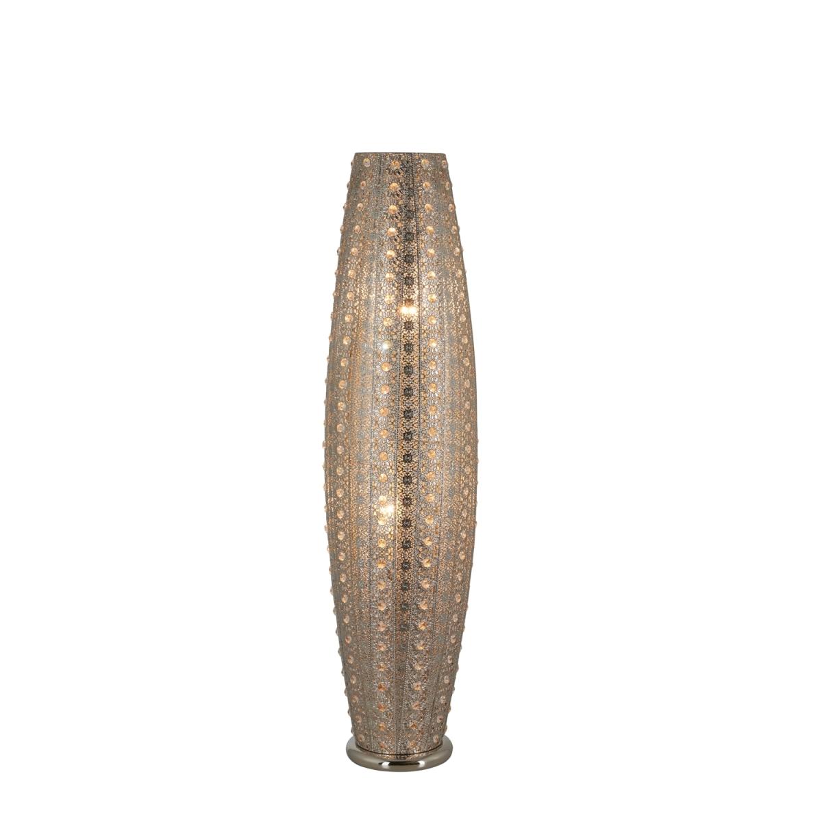Crystal Bead Two Light Floor Lamp - Polished nickel – image 2