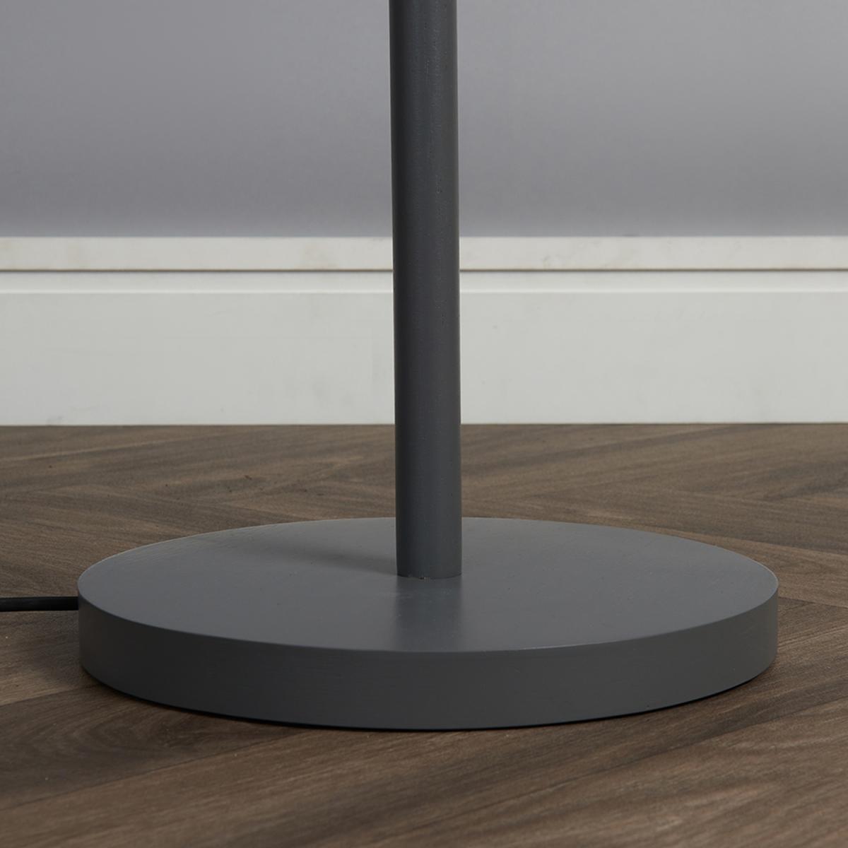 Heather Grey Floor Lamp White Shade - Grey – image 3