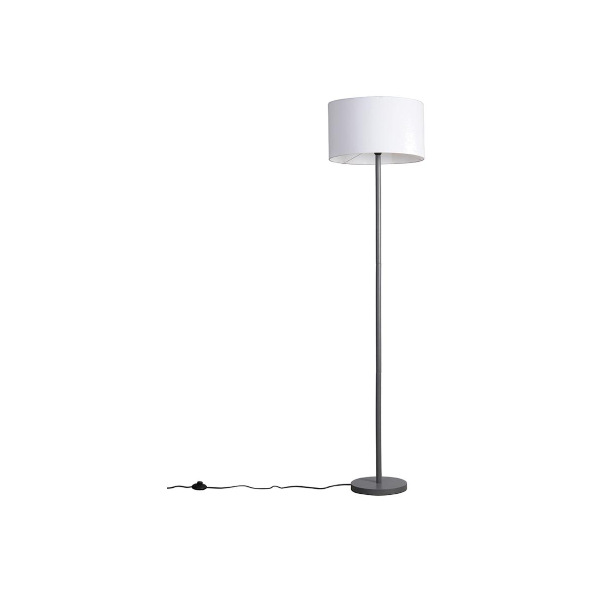 Heather Grey Floor Lamp White Shade - Grey – image 1