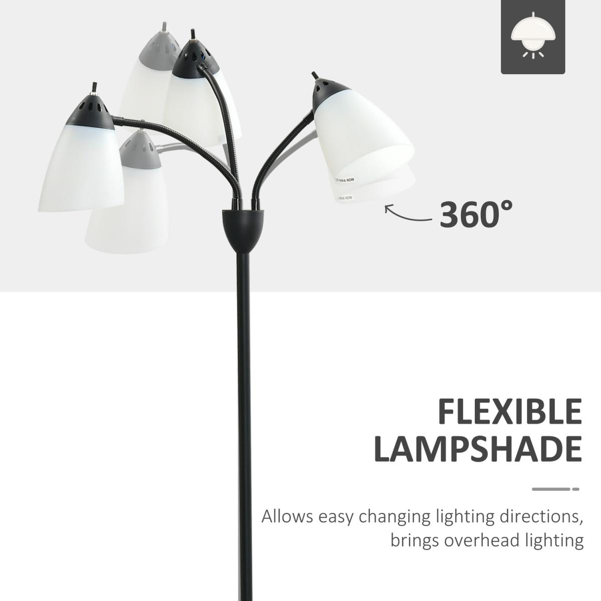 Arc Tree Floor Lamp for Bedroom Living Room - Black – image 6