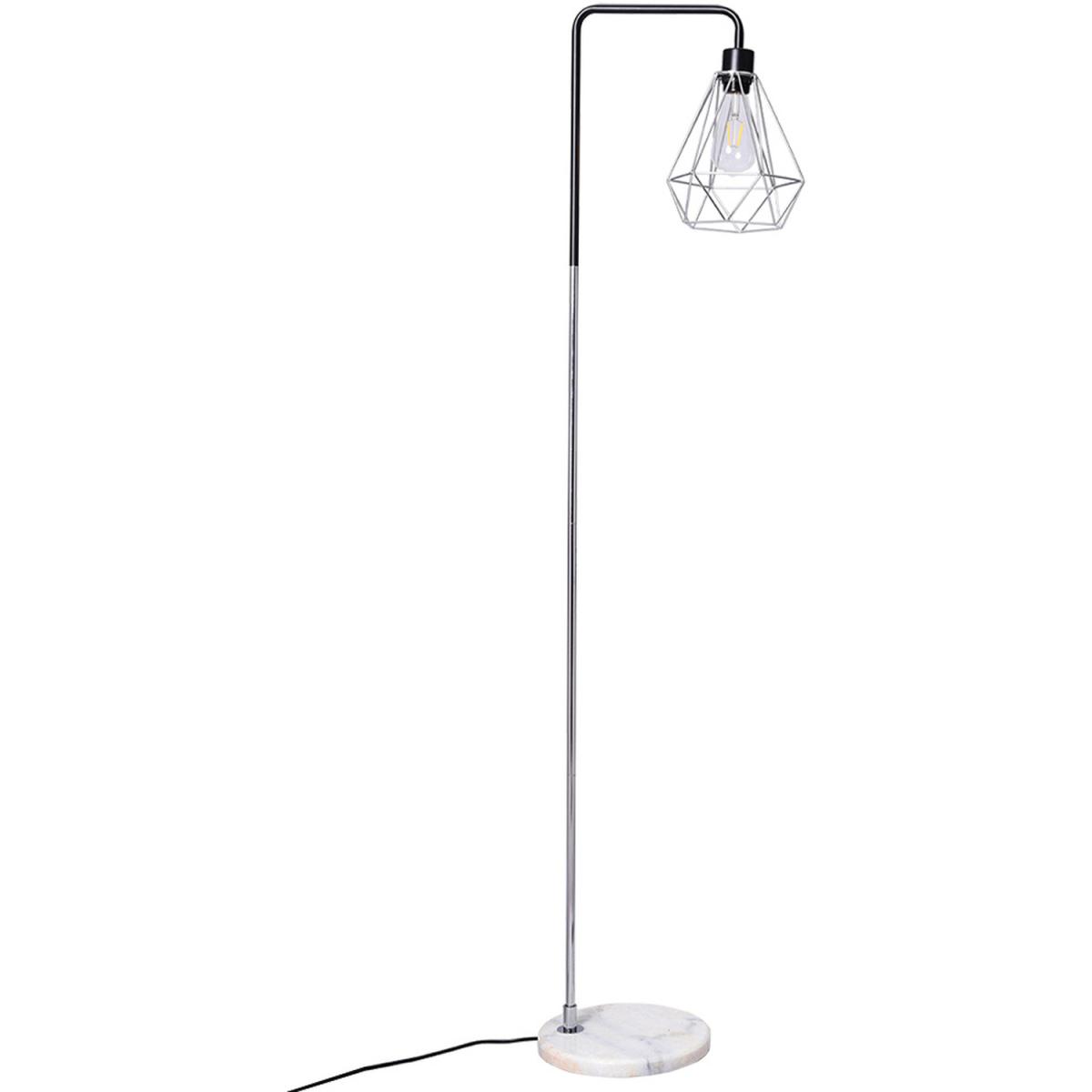 Angled Floor Lamp - Chrome-Black-Chrome – image 12