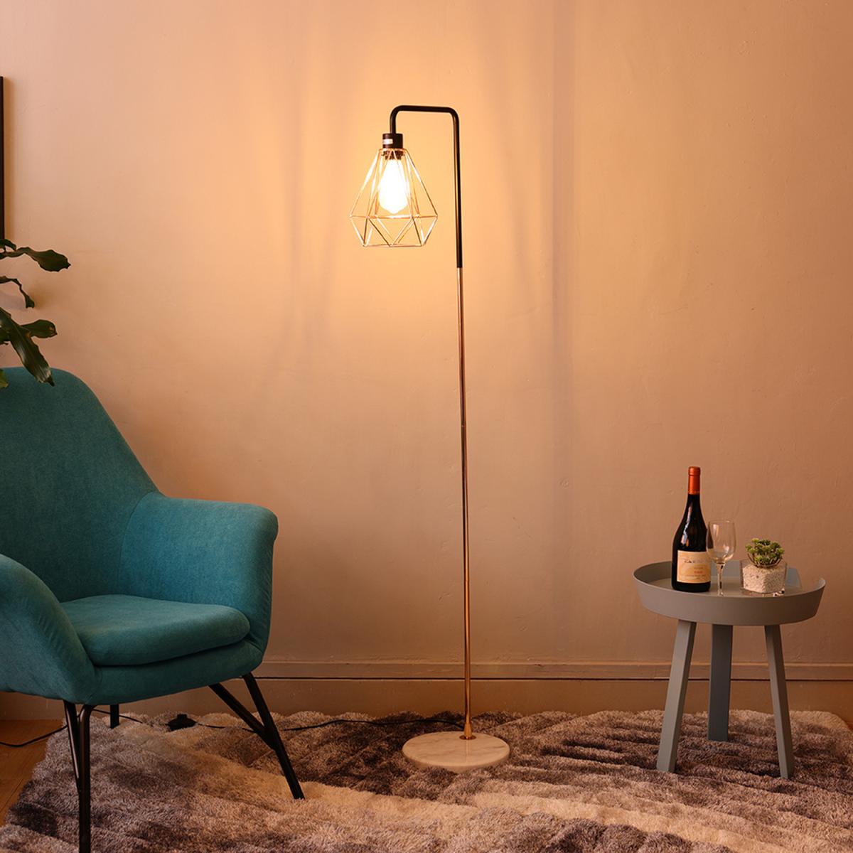 Angled Floor Lamp - Chrome-Black-Chrome – image 20
