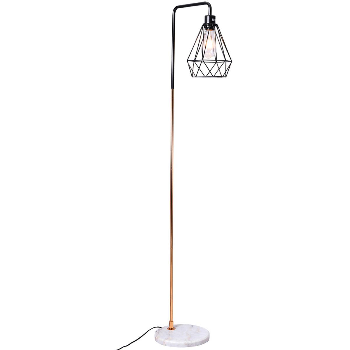Angled Floor Lamp - Chrome-Black-Chrome – image 21