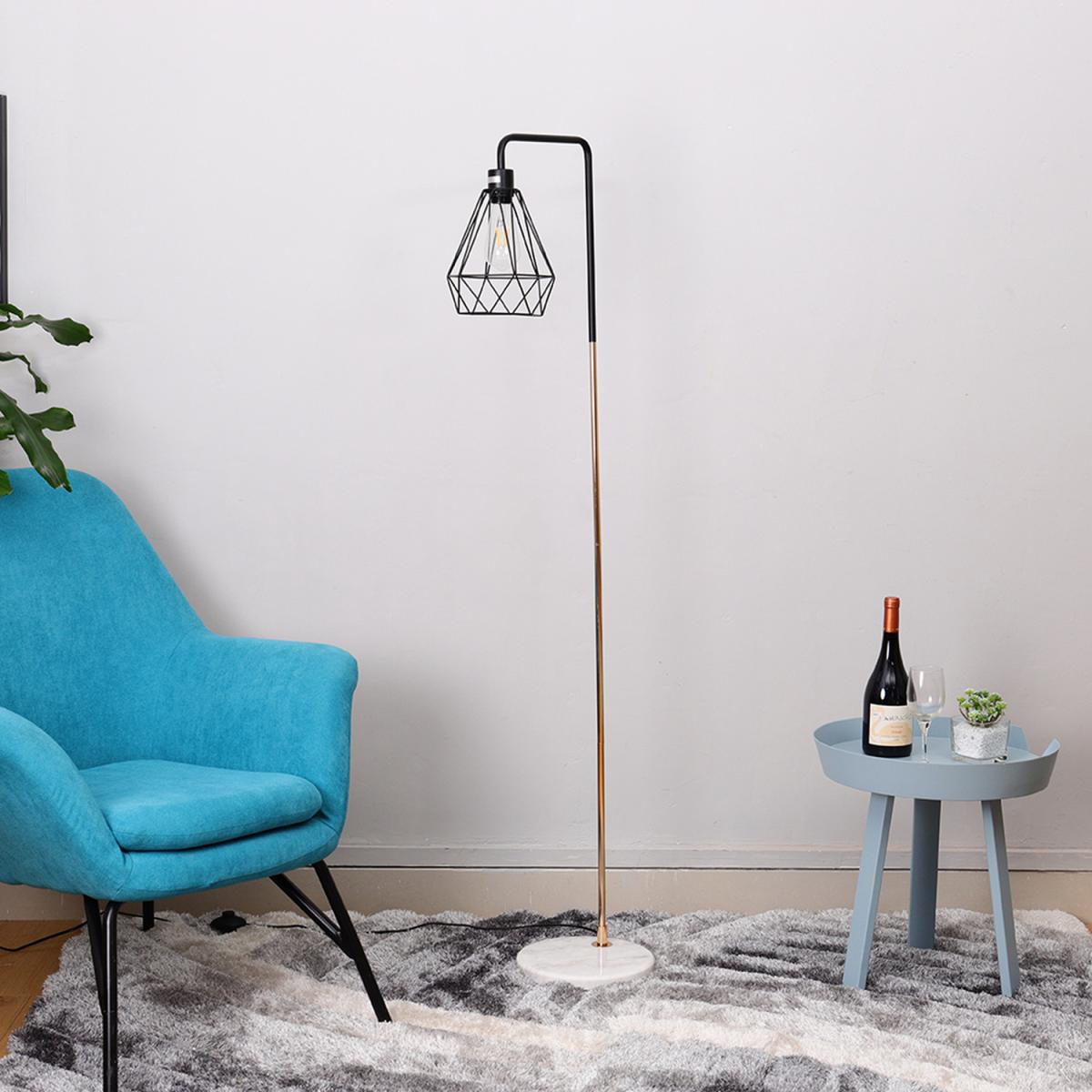 Angled Floor Lamp - Chrome-Black-Chrome – image 23