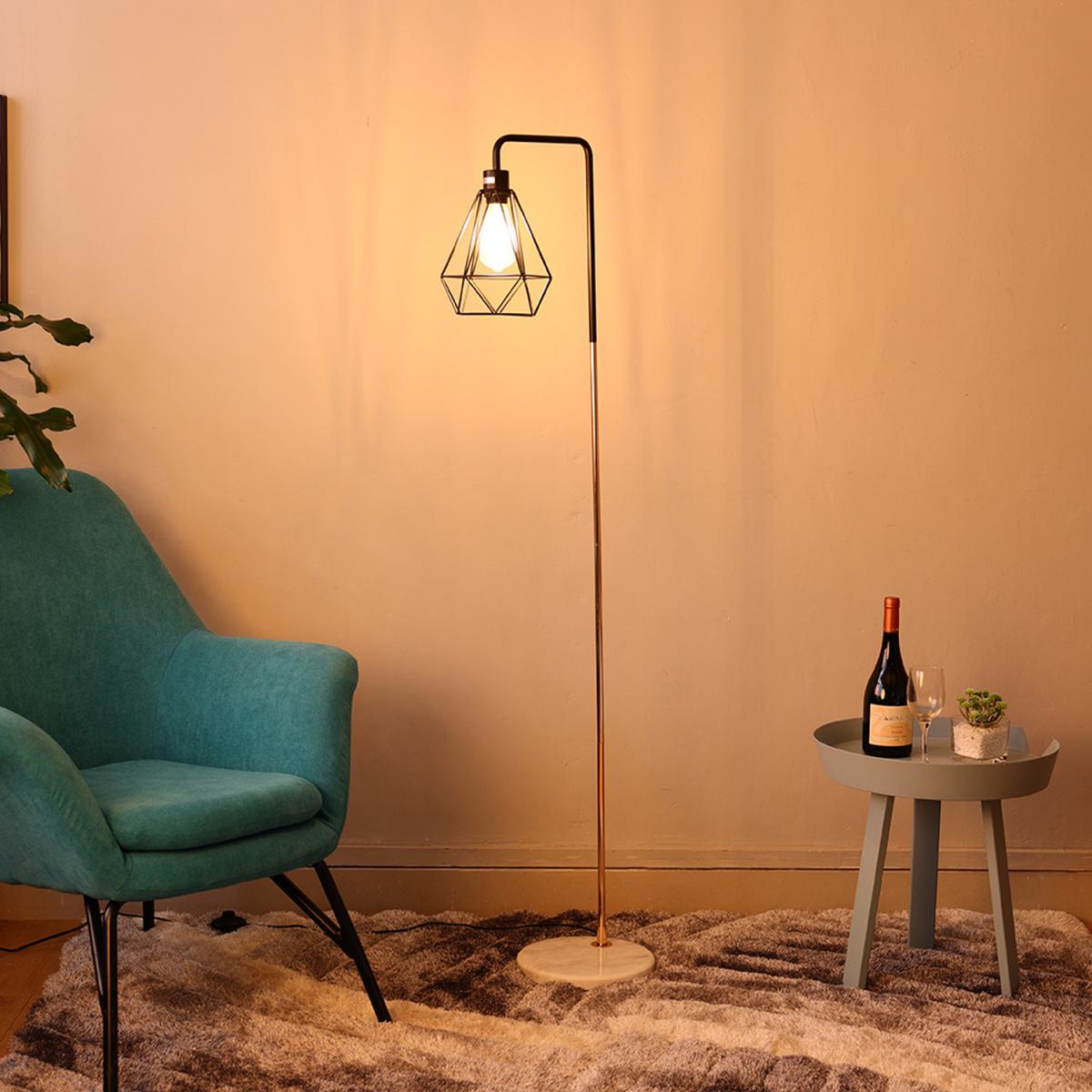 Angled Floor Lamp - Chrome-Black-Chrome – image 24