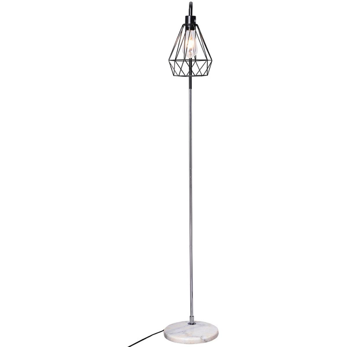 Angled Floor Lamp - Chrome-Black-Chrome – image 26