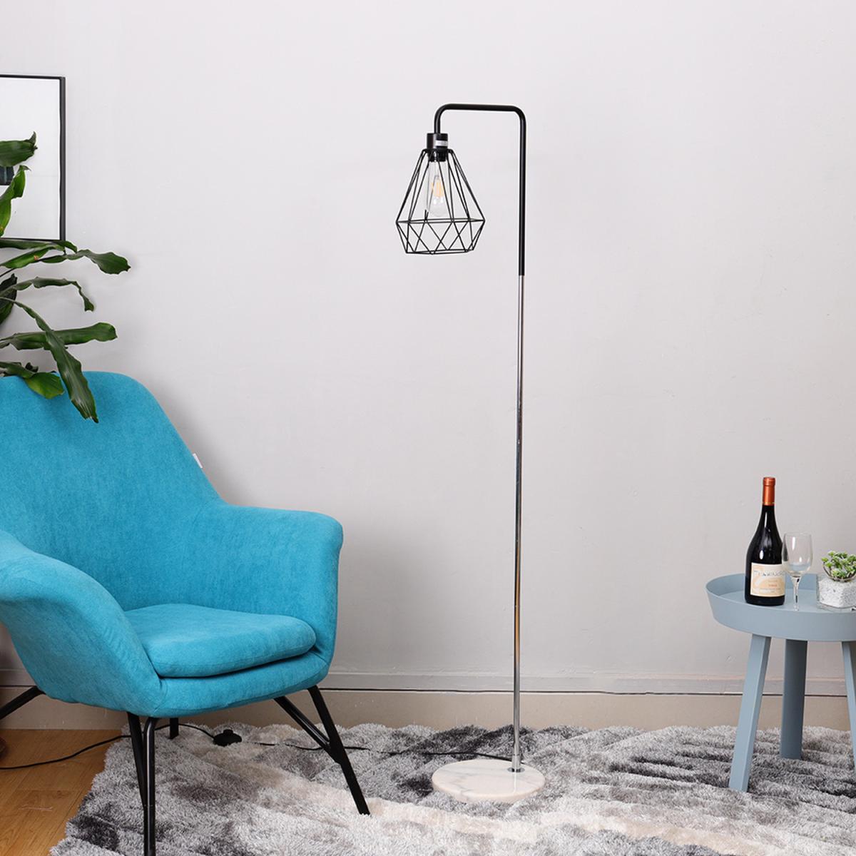 Angled Floor Lamp - Chrome-Black-Chrome – image 28