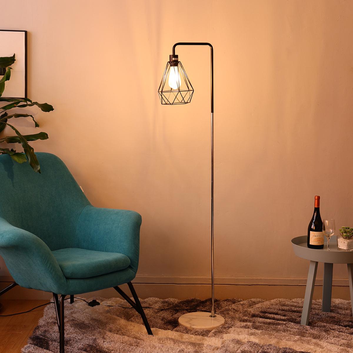 Angled Floor Lamp - Chrome-Black-Chrome – image 29