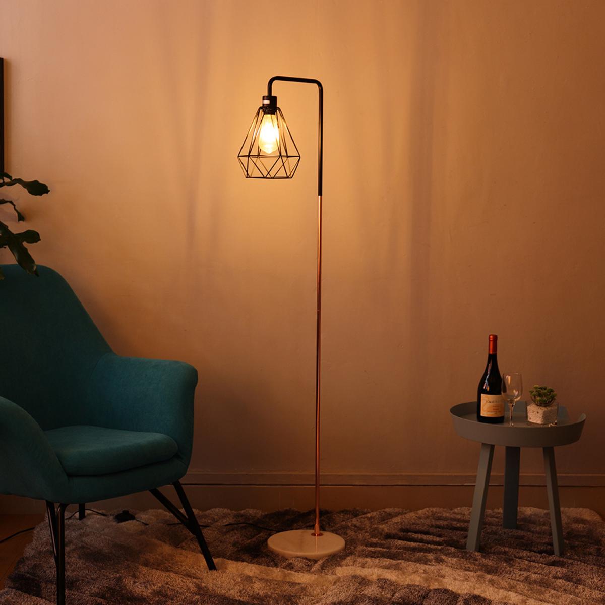 Angled Floor Lamp - Chrome-Black-Chrome – image 32