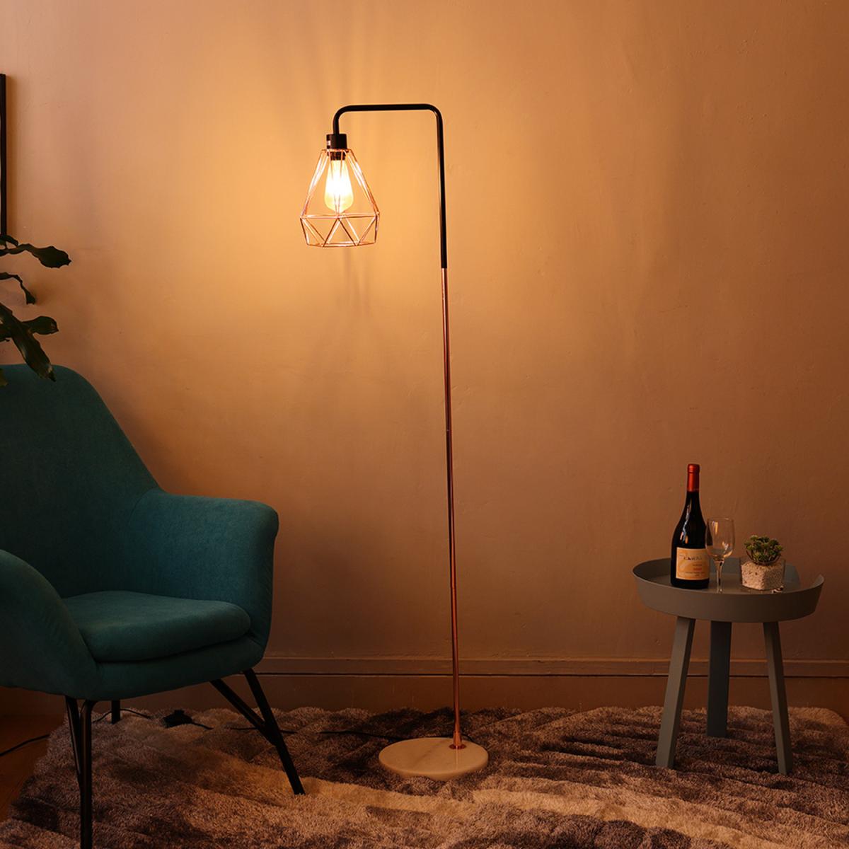 Angled Floor Lamp - Chrome-Black-Chrome – image 37